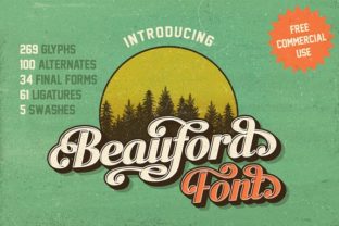 Beauford Typeface for Vintage Display Campaigns