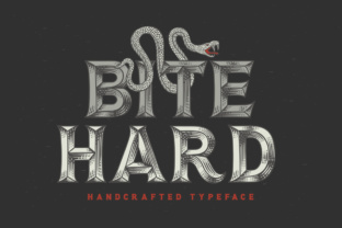 Bite Hard: A Hand-Decorated Display Typeface