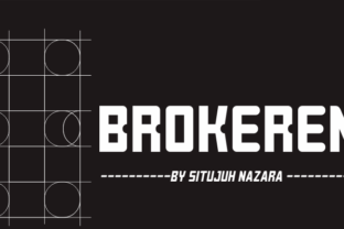 Brokeren: A Bold Display Font for Modern Campaigns