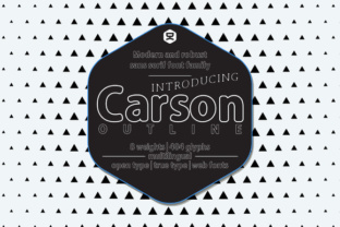 Carson Outline Font Review for Modern Branding