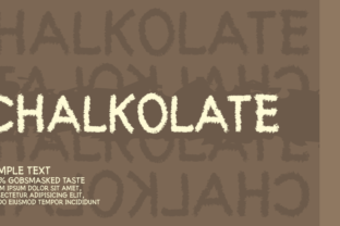 Chalkolate: A Playful Display Font for Branding