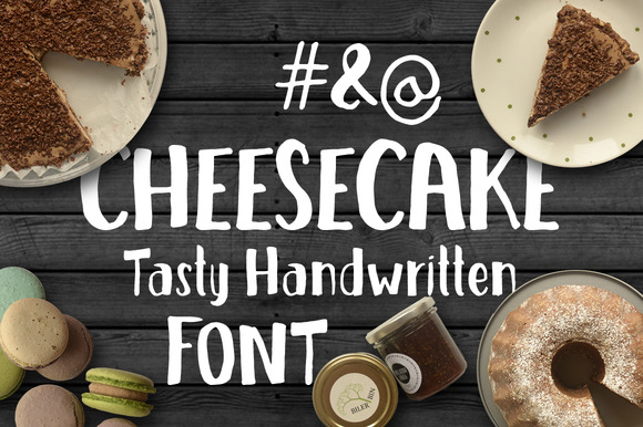 Cheesecake: A Handwritten Display Font for Web Headers