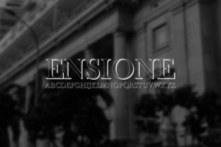 Ensione Font: The Display Typeface for Clear Campaigns
