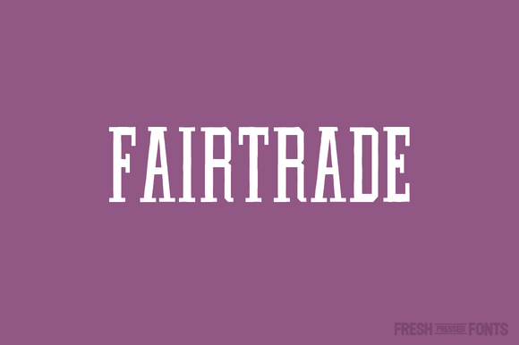 Fairtrade Font: Organic Serif for Handmade Brands