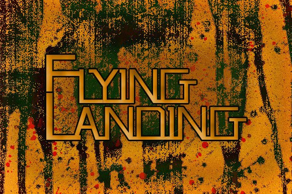 Flying Landing: A Futuristic Display Font for Bold Headlines