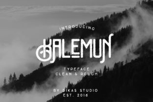 Kalemun Typeface for Vintage Web Design