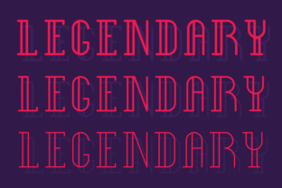 Legendary: A Neon Display Font for Modern Editorial Design