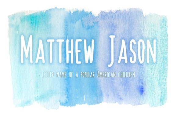 Matthew Jason Font for Clear Campaign Design