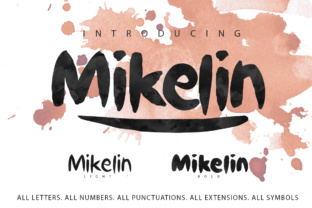 Mikelin: A Small Brush Typeface for Editorial Design