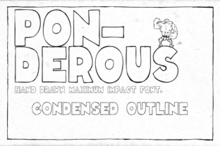 Ponderous Condensed Outline Typeface for Bold Branding