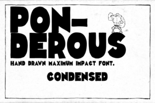 Ponderous Condensed Typeface for Editorial Design