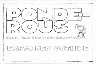 Ponderous Expanded Outline Font for Bold Branding