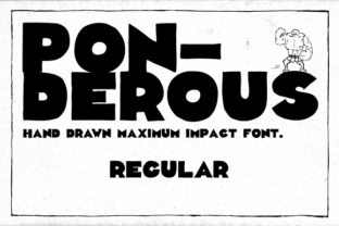 Ponderous Regular Typeface for Bold Marketing