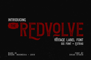 Redvolve: A Vintage Display Font for Editorial Design