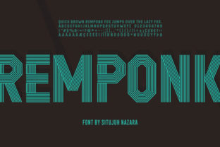 Remponk: A Bold Display Font for Modern Branding