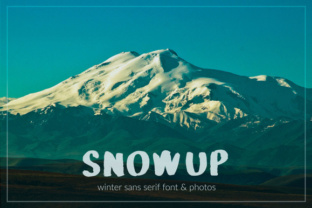 SnowUP: A Winter-Themed Display Font for Editorial Design