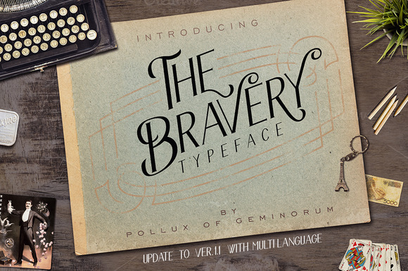 The Bravery Typeface for Bold Display Fonts