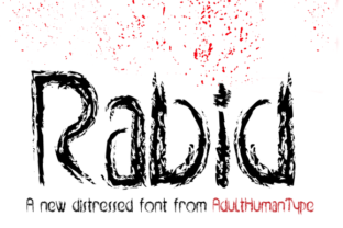 Using Rabid Display Fonts for Gritty Brand Identity
