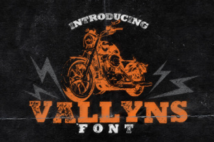 Vallyns: A Grunge Display Font for Editorial Design